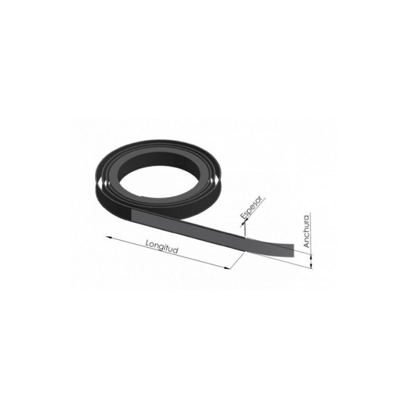 Magnetic rubber labels CM1 15 x 1.3mm x 25m - Magnetic Tapes