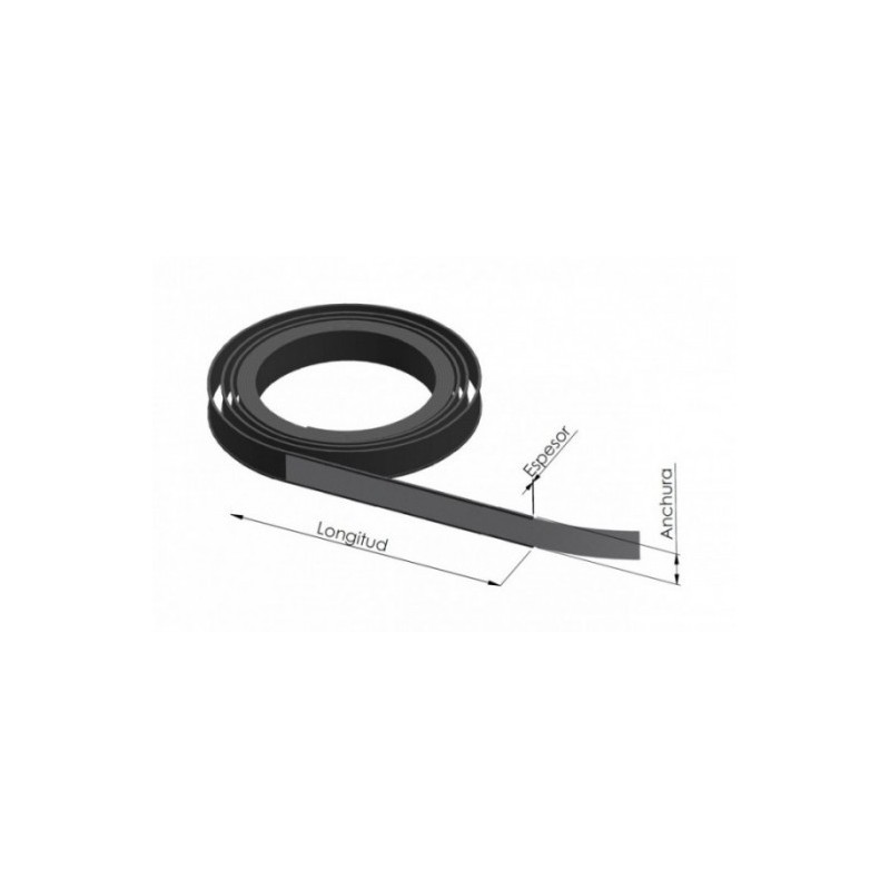Magnetic rubber labels CM1 30 x 1.3mm x 25m - Magnetic Tapes