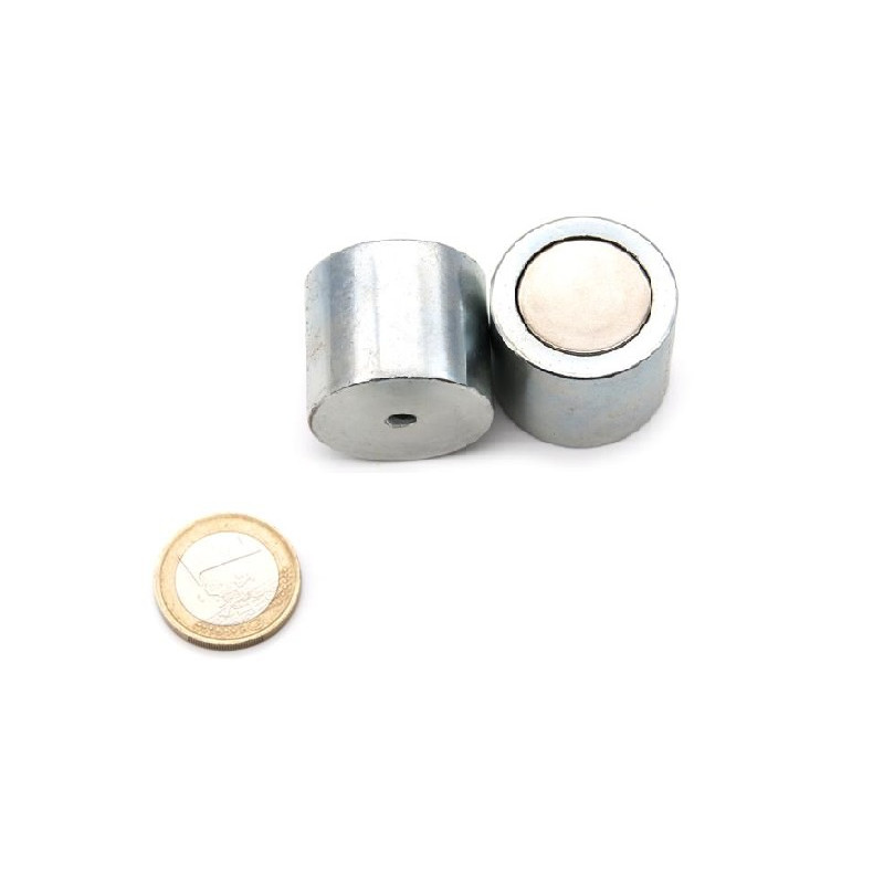 Neodymium deep pot magnets 27 x 25.5 x M6 mm (Neodymium Magnets) Neodymium deep pot magnets 27 x 25.5 x M6 mm (Neodymium Magnets)