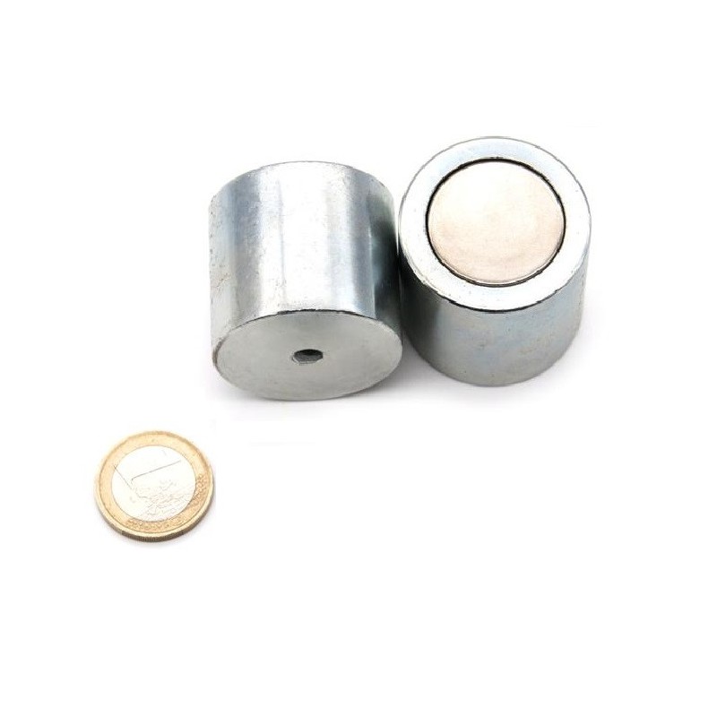 Neodymium deep pot magnets 35 x 30 x M6 mm (Neodymium Magnets)