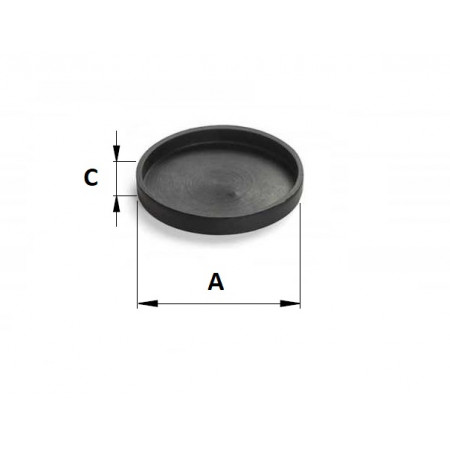 Covers de borracha para bases magnéticas 59 x 6 mm (Ímãs de neodímio)