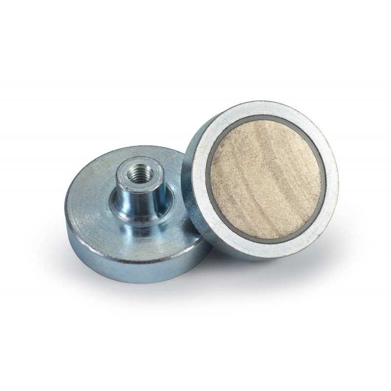 Pot Samarium magnets with interior thread 8 x 4.5 x 11.5 x 6mm, samarium