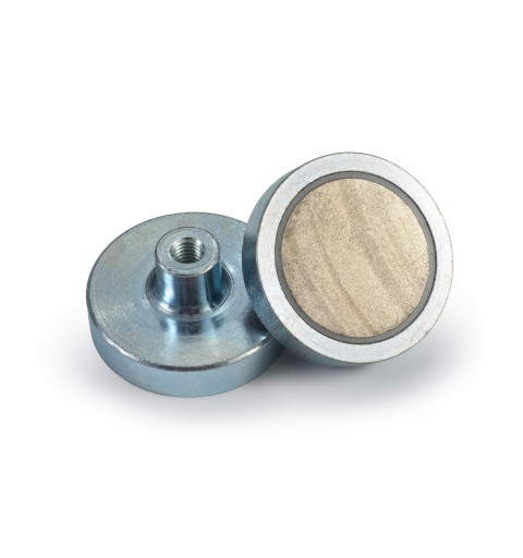 Pot Samarium magnets with interior thread 13 x 4.5 x 11.5 x 6mm