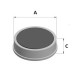 Round magnets in ferrite 25x8mm.