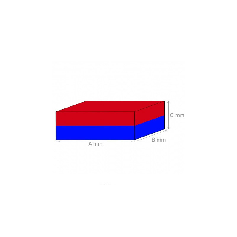 Neodymblock  14x6.5x2 mm  Neodymmagnete