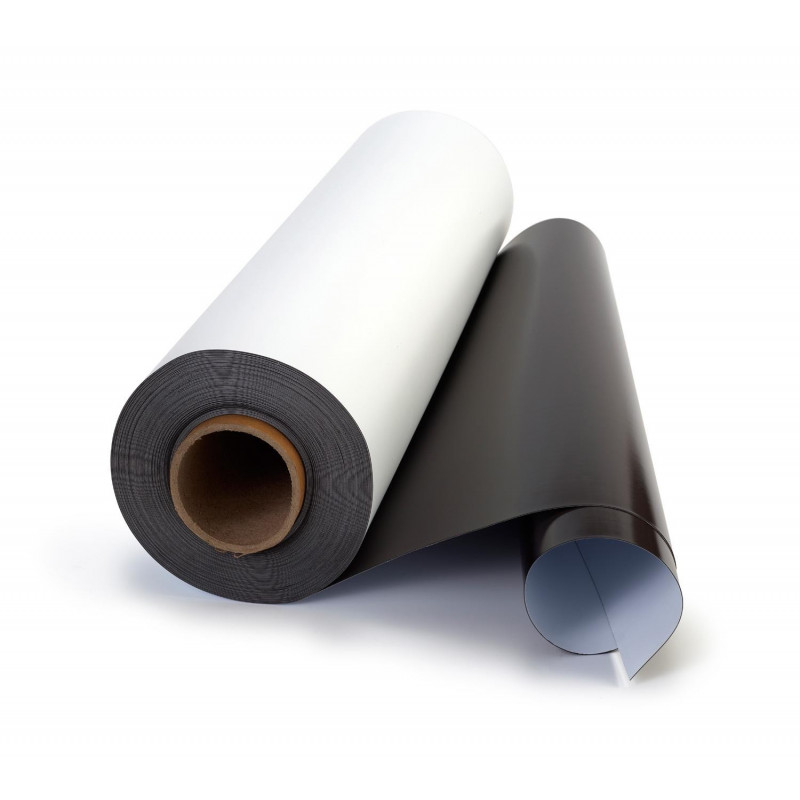 White PVC Magnetic sheet (roll) CM1, 610mm x 0.5mm
