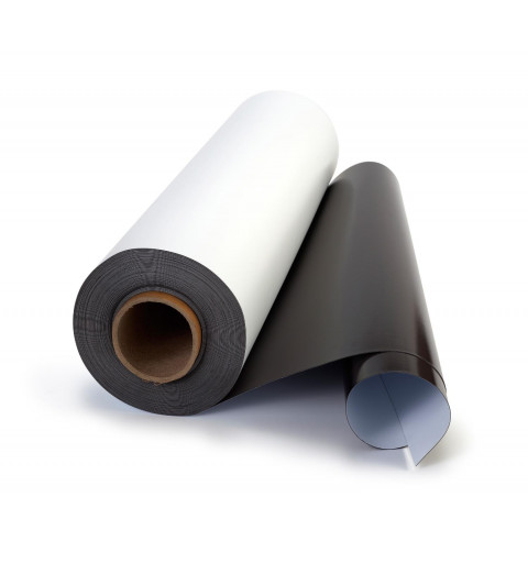 White PVC Magnetic sheet (roll) CM1, 610mm x 0.5mm