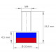 Base magnética Neodimio con rosca exterior 10 x 4.5 x 12.5 (M4).