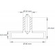 Pot magnétique avec caoutchouc antiglisse 66x8.5x15x10xM5