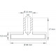 Pot magnétique avec caoutchouc antiglisse 88x8.5x17x12xM8