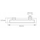 Pot magnétique avec caoutchouc antiglisse 43x31x6,9xM4