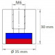 Neodymium deep pot magnets 35 x 30 x M6 mm (Neodymium Magnets)