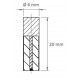 Pot magnétique Cylindrique 6x20mm, économique (Aimants Néodyme)