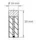 Pot magnétique Cylindrique 16x20mm, économique (Aimants Néodyme)