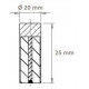 Pot magnétique Cylindrique 20x25mm, économique (Aimants Néodyme)