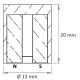 Topfmagnete in Zylinderform13 x 20 mm (Alnico-Magnete)