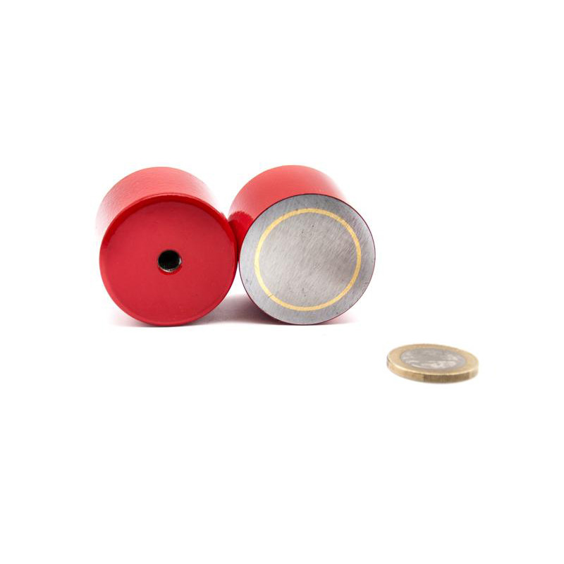 Bases magnéticas de Alnico con rosca interior 27 x 25.4 x M6 mm